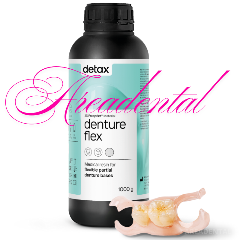 Résine FREEPRINT Denture Clear Transparente 1 kg - DETAX