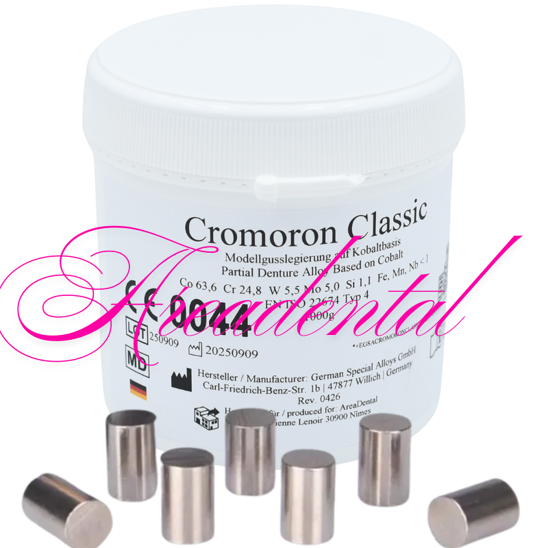 Alliages dentaire Cobalt chrome pour céramiques 1 kg - CROMORON CLASSIC