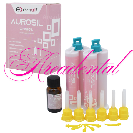 Aurosil gingival hard-soft silicone 2 x 50 ml - EVERALL7