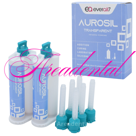 Aurosil transparent silicone de laboratoire 2 x 50 ml - EVERALL7