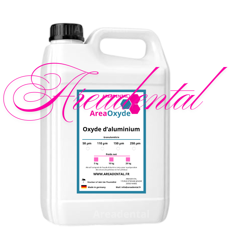 Oxyde d'aluminium 5kg / 10 kg / 20 kg - AREADENTAL