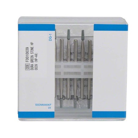 Pierres en carbure de silicium avec liant céramique Dura Green 12 pièces - SHOFU