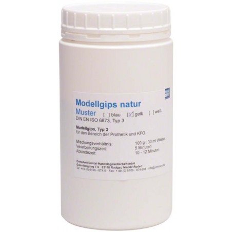 Plâtre naturel type 3 1000g - OMNIDENT