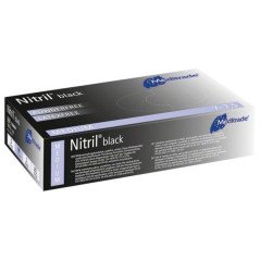 Gants d'examen en nitrile noir professionnel 100 pcs - Meditrade