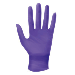 Gants d'examen en nitrile violet sans poudre - Meditrade