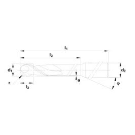 Fraise carbure monobloc Ø 1,5 mm  longueur totale 50 mm