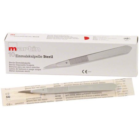 Scalpel jetable emballé individuellement stériles 10 pcs - KLS MARTIN