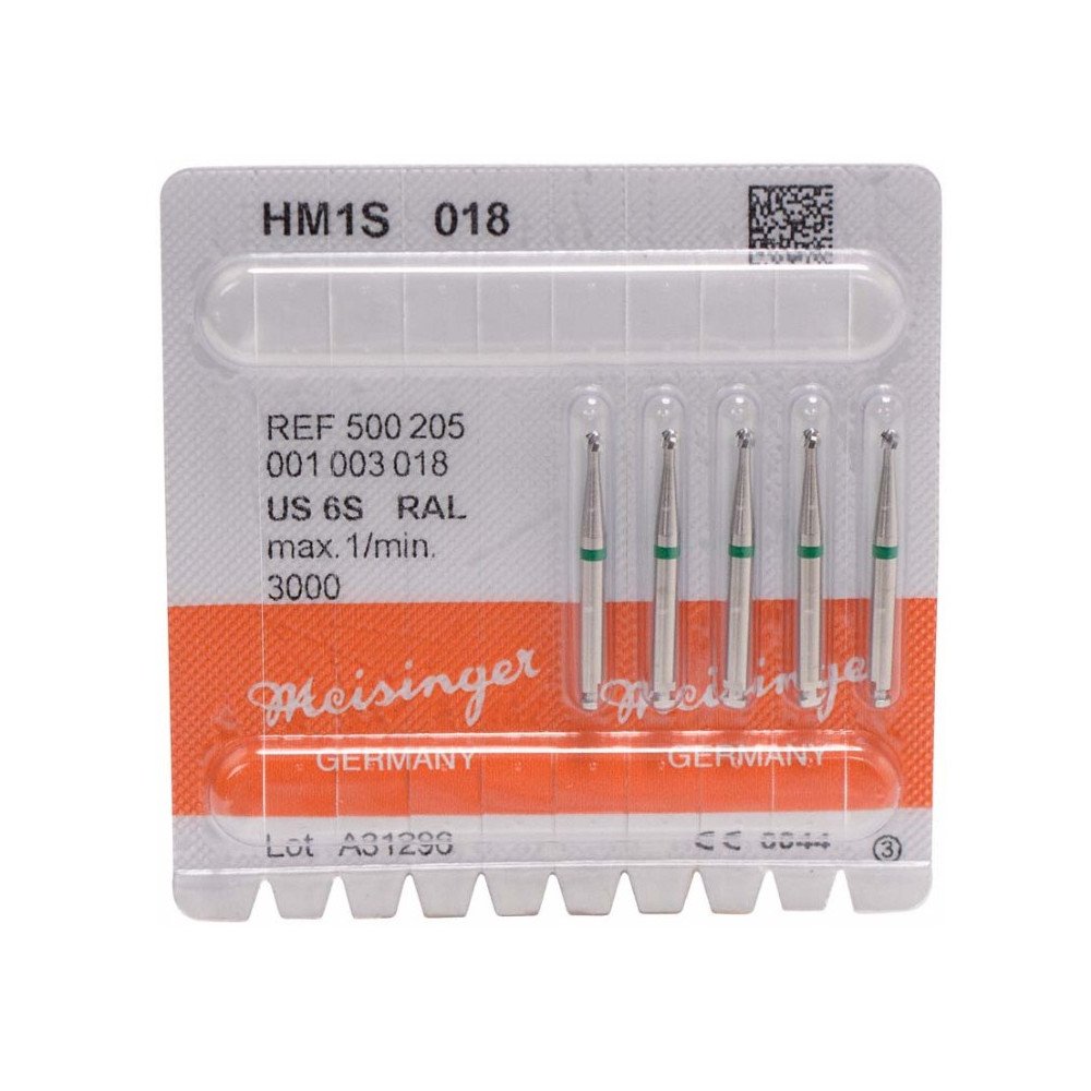 Fraise chirurgicale HM1S blister 5 pièces - MEISINGER