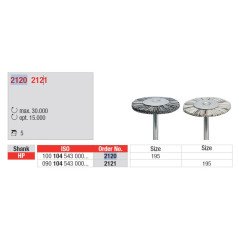 Brossettes, poils naturels, poils de chèvre 5 pcs - EDENTA