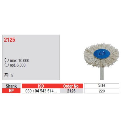 Brossettes à polir pour composites 5 pièces - EDENTA