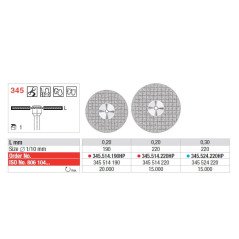 Disque diamanté flex 335 pour séparation - EDENTA