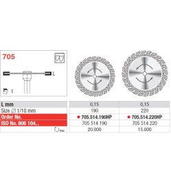 Disques diamantés crantés 705 fin Superflex - EDENTA