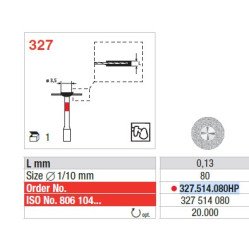 Disque diamanté petite taille 327 - EDENTA