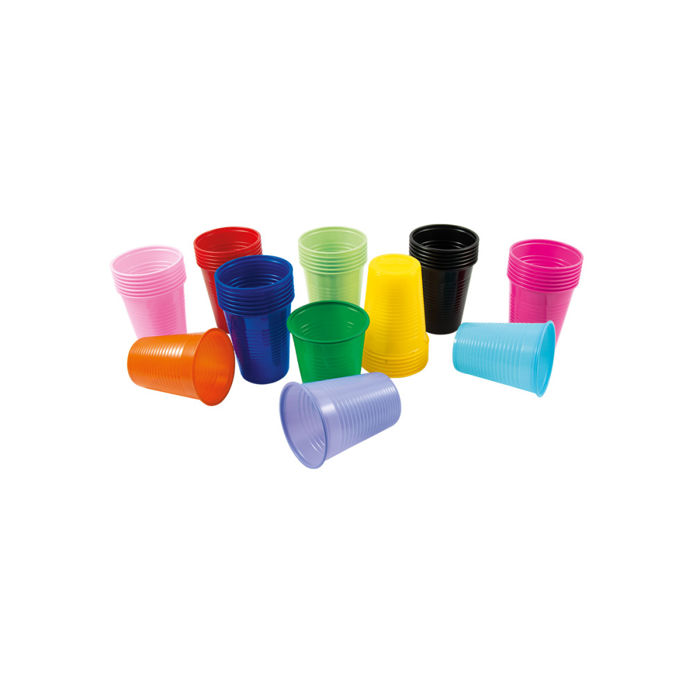 Verres / gobelets thermoformés colorés - Larident