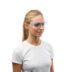 Lunettes de protection en polycarbonate avec monture autoclavable à 121°- LARIDENT