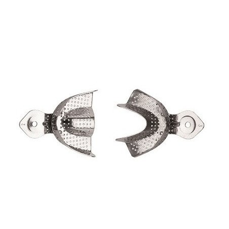 Porte-empreinte DENTAIRESen acier inoxydable, perforé