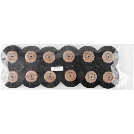Brosse rond grand taille 3 rangés RLH 12 pcs - POLIRAPID