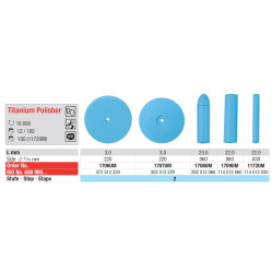 Polissoir pour titane Occlupol UM - EDENTA
