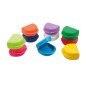 Boîte orthodontie avec trous d'aération, couleurs variées 10 pcs - Larident
