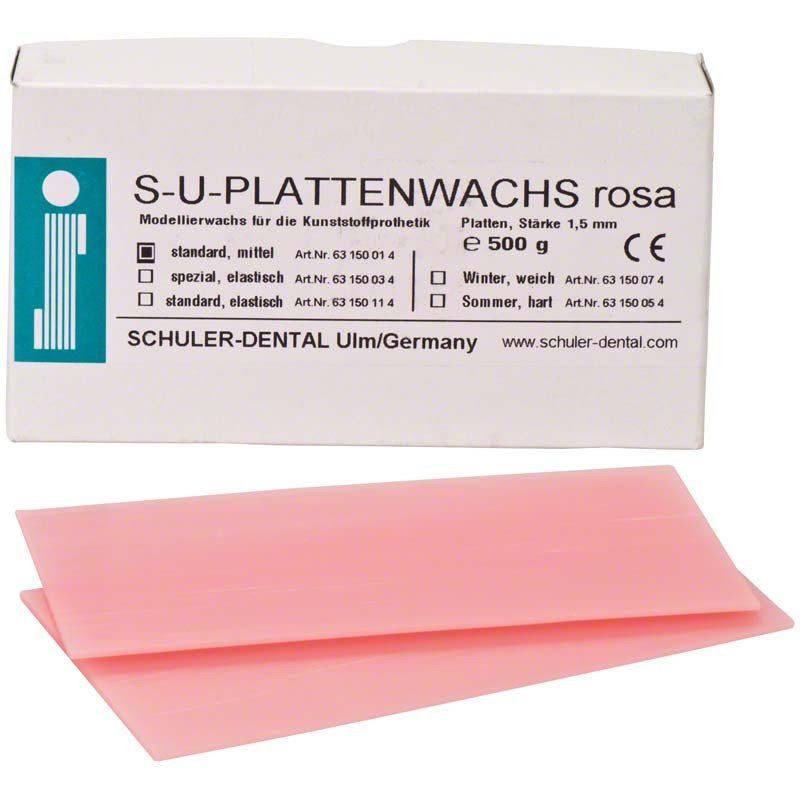 Cire en plaques (cire de modelage) 500 g - SCHULER DENTAL