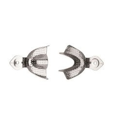 Pack de Porte d'empreintes acier inoxydable, perforés 12 pcs - LARIDENT