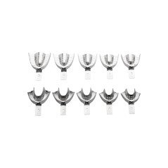 Porte-empreinte en acier inoxydable perforé - LARIDENT