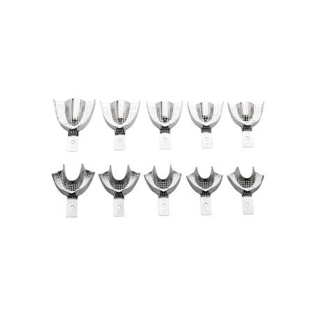 Porte-empreinte en acier inoxydable perforé - LARIDENT