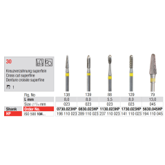 Fraise pour restauration CAD / CAM TC Cutter -Edenta