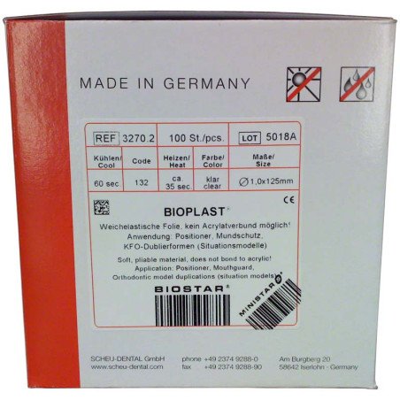 Plaques à thermoformer rondes Bioplast -SCHEU DENTAL