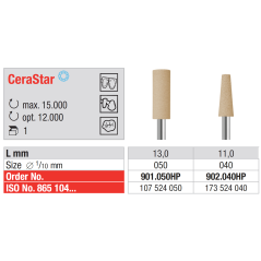 Polissoir CeraStar pour céramique - Edenta