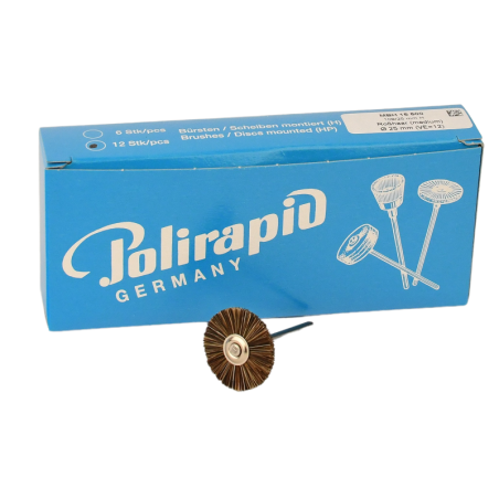 Brosses miniatures montés (HP) MBH 15 / 12 pcs - POLIRAPID