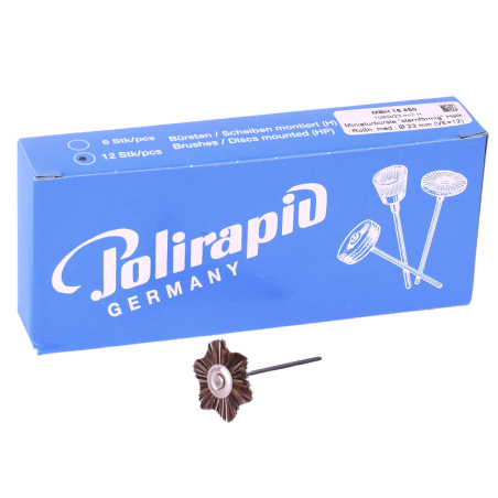 Brosses miniatures, en forme d’étoile 12 pcs - POLIRAPID