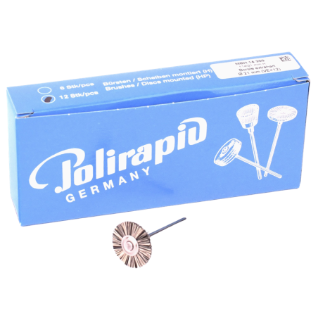 Brosses miniatures, poils Chungking très rigides MBH 14 6 pcs- POLIRAPID