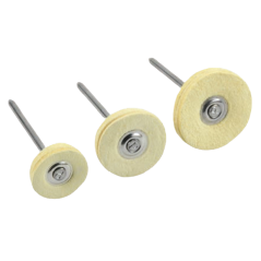 Brosses petit taille en cuir chamois 6 pcs MBH 00 - POLIRAPID