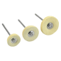 Brosses petit taille en cuir chamois 6 pcs MBH 00 - POLIRAPID Brosses petit taille en cuir chamois 6 pcs MBH 00 - POLIRAPID