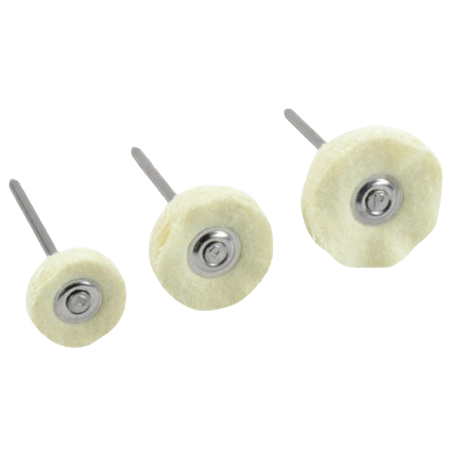 Brosses en flanelle MBH 6 pcs - POLIRAPID