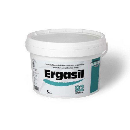 Ergasil Silicone par condensation 92Sha avec 2 catalyseur seau 5kg et 1.6KG - LASCOD