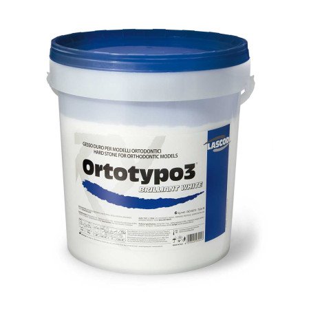 Plâtre pour orthodontie Ortotypo 3 seau 6 et 25 kg - LASCOD