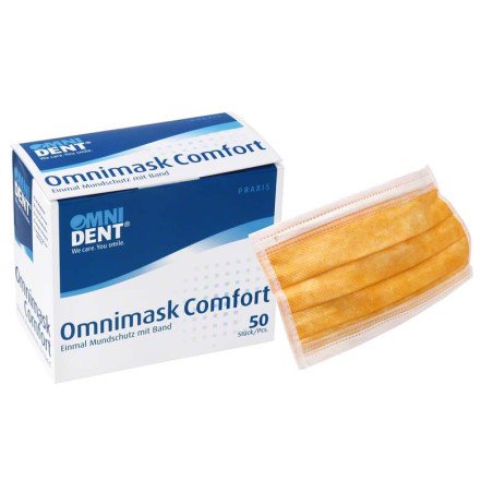 Masque chirurgical à lanière 50 pcs - OMNIDENT