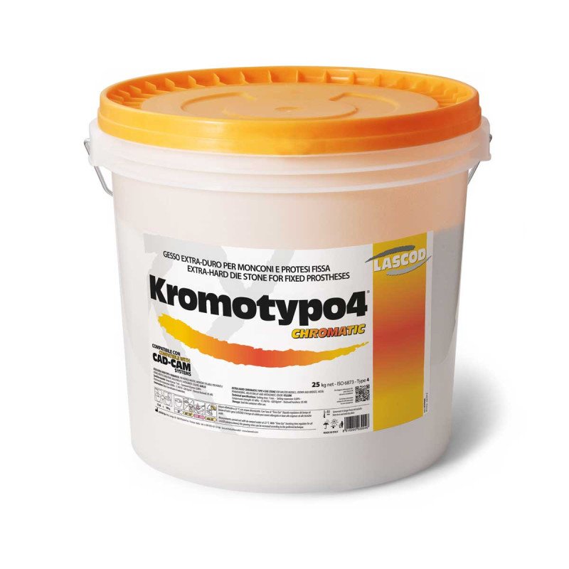 Plâtre chromatique CAD-CAM (jaune - rose - jaune) extra dur type 4 / Kromotypo4 - LASCOD