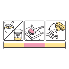 Plâtre chromatique CAD-CAM (jaune - rose - jaune) extra dur type 4 / Kromotypo4 - LASCOD