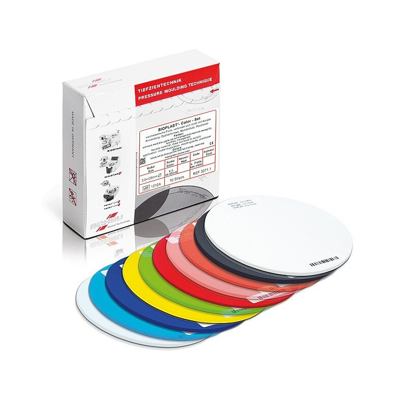 Plaques à thermoformer rondes BIOPLAST® Ø 125 mm - Scheu Dental