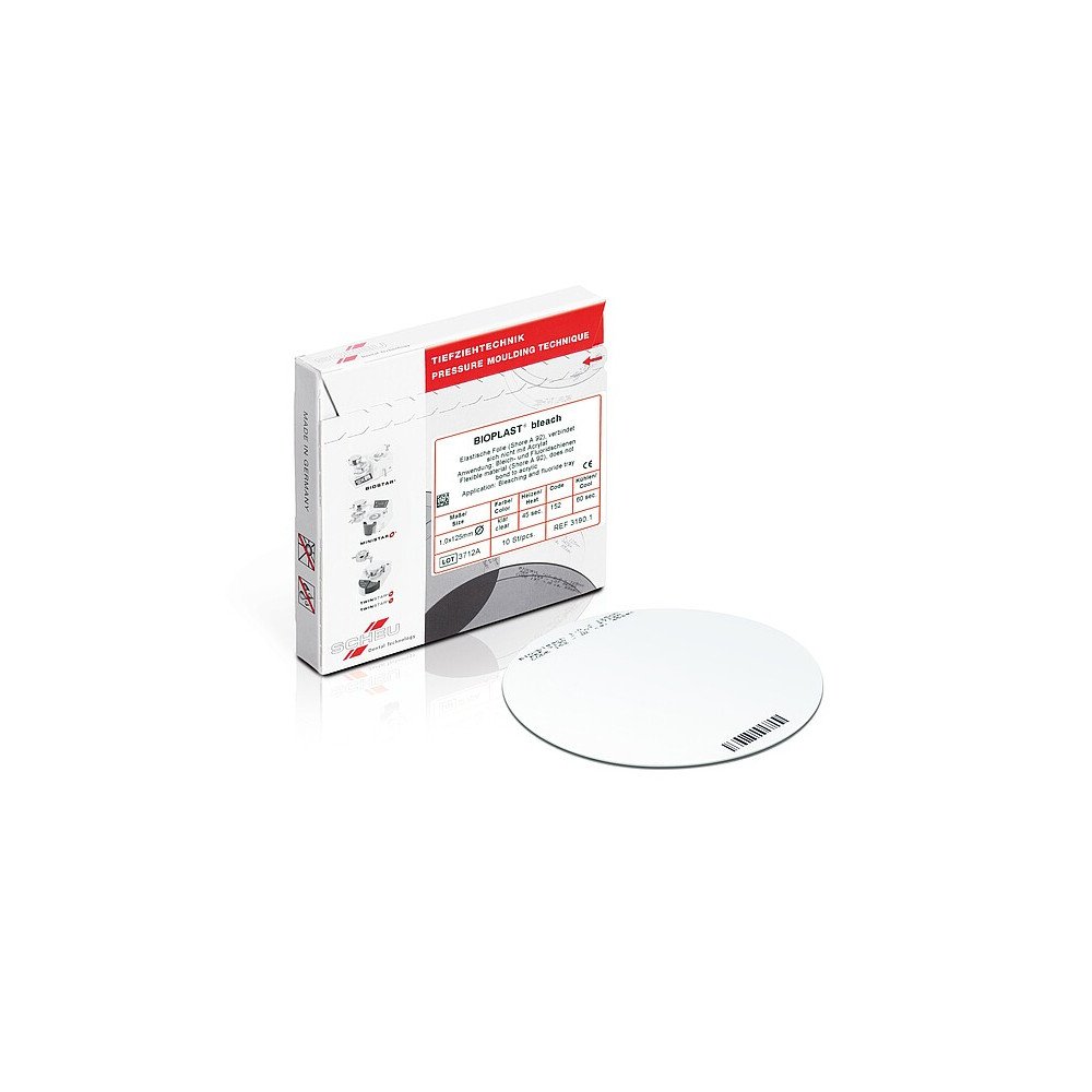 Plaques souples Bioplast bleach pour gouttières de blanchiment - SCHEU DENTAL