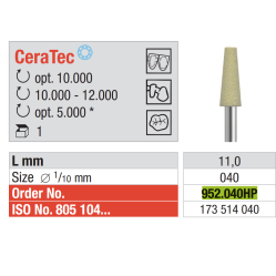 Polissoir pour zircone CeraTec - EDENTA