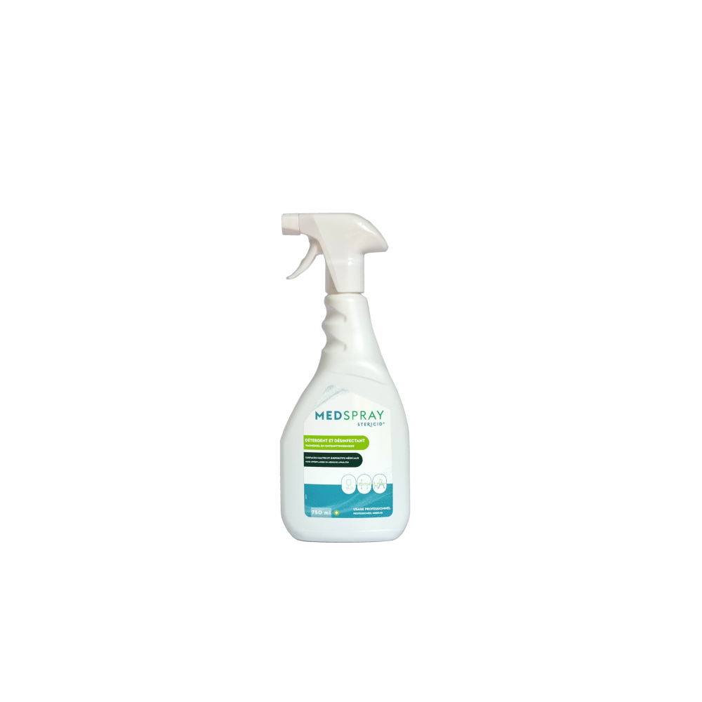 Spray nettoyant désinfectant Medspray STERICID 750 ml - STERIDIS