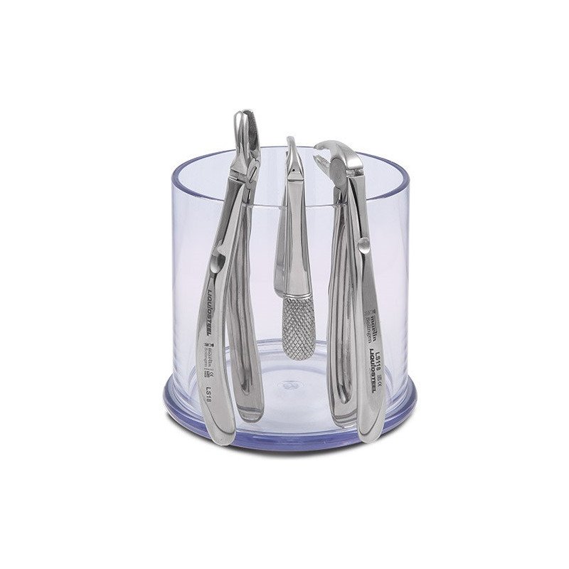 Support à pinces rond, acrylique, transparent - LARIDENT