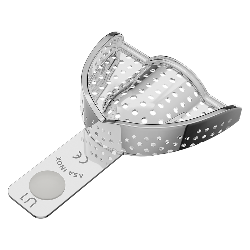Porte empreinte perforé avec bord - ASA DENTAL Porte empreinte perforé avec bord - ASA DENTAL