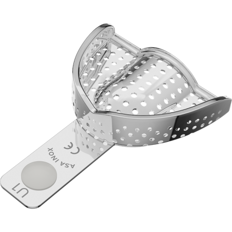 Porte empreinte perforé avec bord - ASA DENTAL