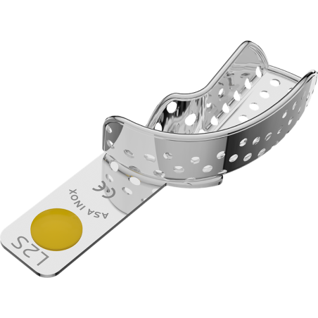 Porte empreinte partiel perforé avec bord - ASA DENTAL