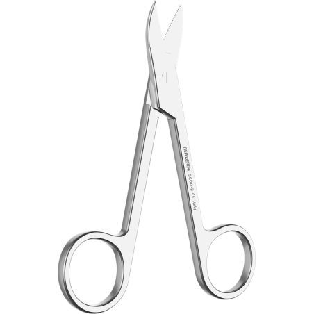 Ciseaux à couronnes droit - courbes lame dentelée - ASA DENTAL